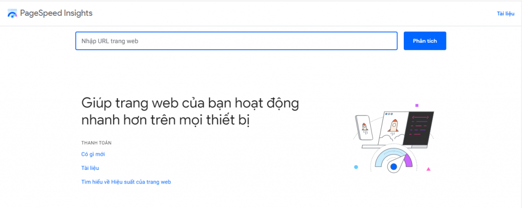 Kiểm tra tốc độ website